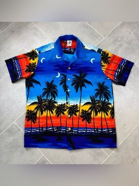 Vintage Kennington Ltd. Tropical Sunset Shirt Men’s Large